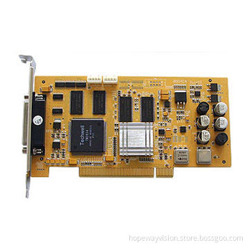 16CH Video/8CH Audio DVR Card, H.264 Recording and 10-bit Video Quality